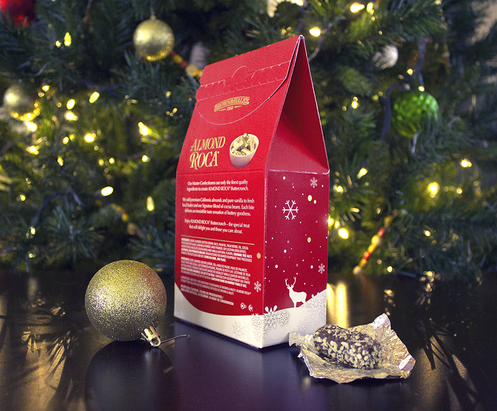 photo of package in a christmas environment